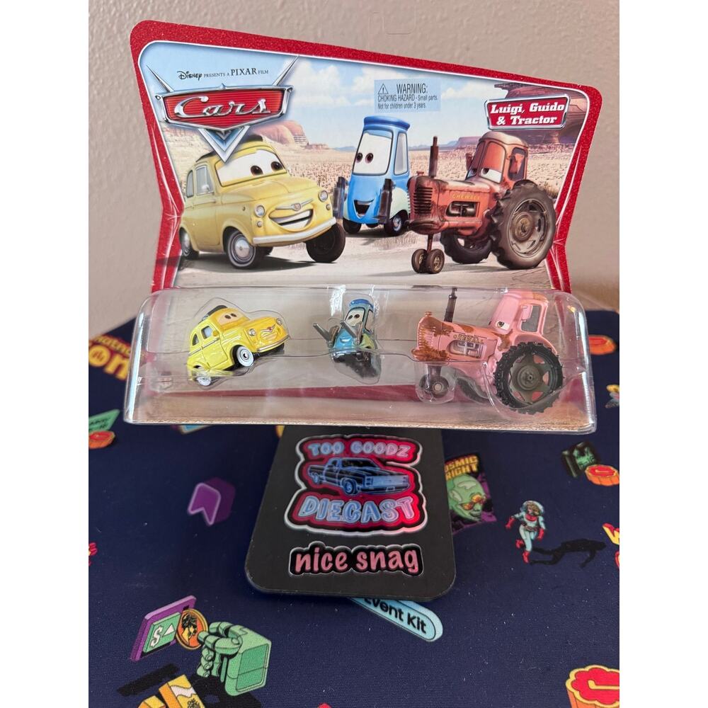 Disney Pixar Car movie moments Luigi, Guido, & Tractor